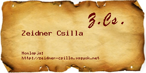 Zeidner Csilla névjegykártya